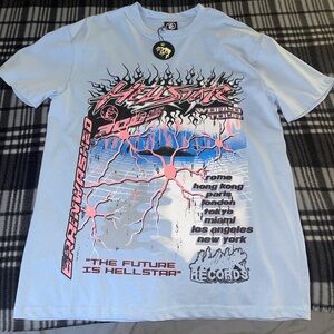 Baby blue hell star shirt size L